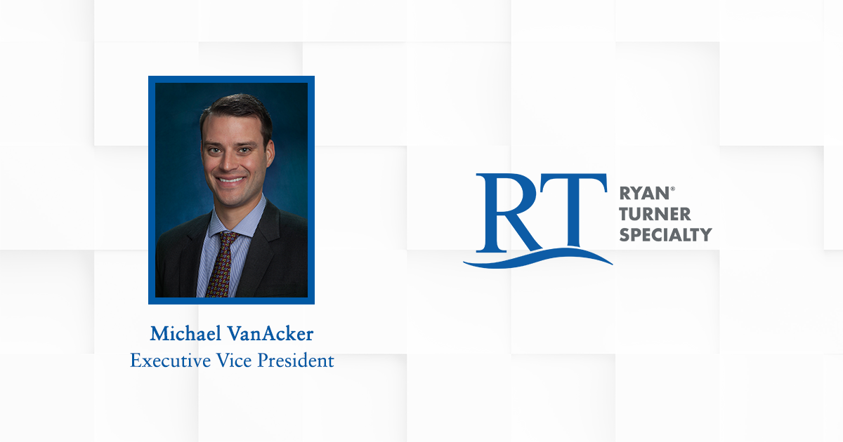 Ryan Specialty Promotes Michael Vanacker To Evp Of Rt Specialty Rt Specialty 