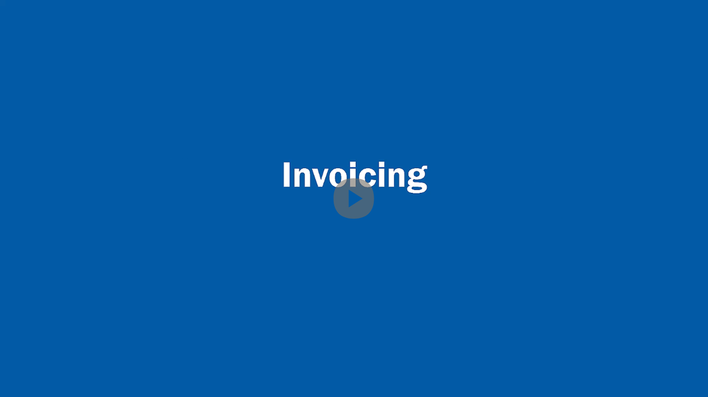Invoicing Walkthrough